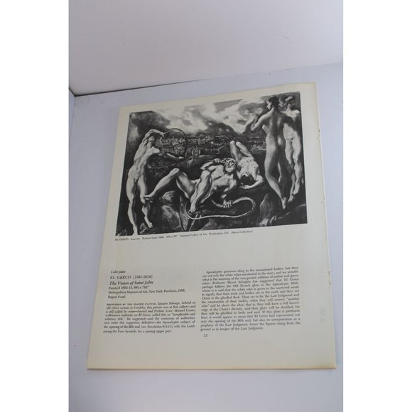El Greco Print Fray Hortensio Felix Paravicino vintage 54899 - Picture 6 of 6